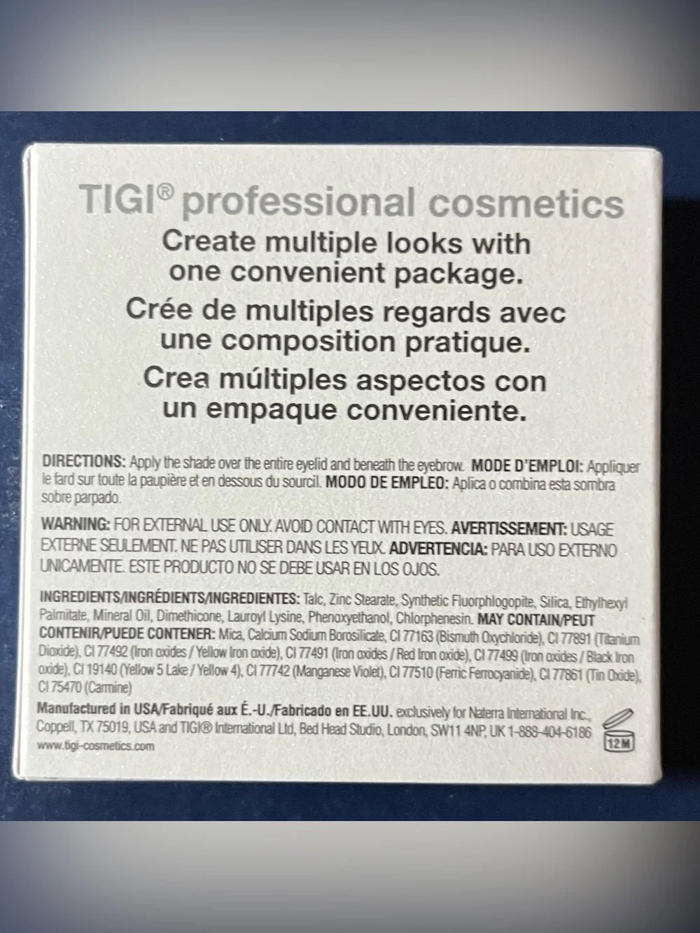 TIGI Quad Eyeshadow Palette — Shades - POSH and LOVE AFFAIR  - $16 EACH